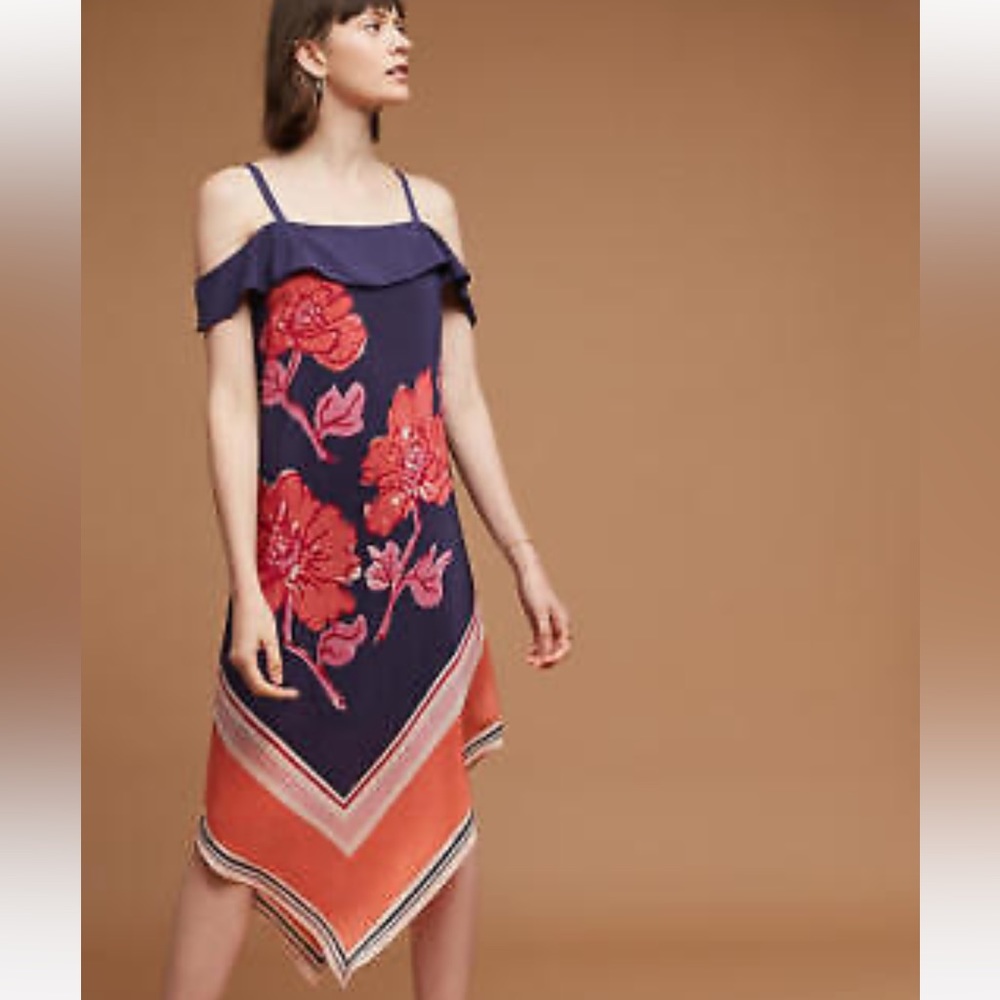 NWT 100% Silk Anthropologie Moulinette Soeurs Tilda Dress